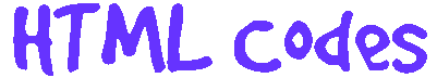html codes